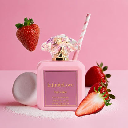 Perfume Mujer Eau de Parfum Rosa Rubor Notas Afrutadas Vainilla Larga Duración 100ml