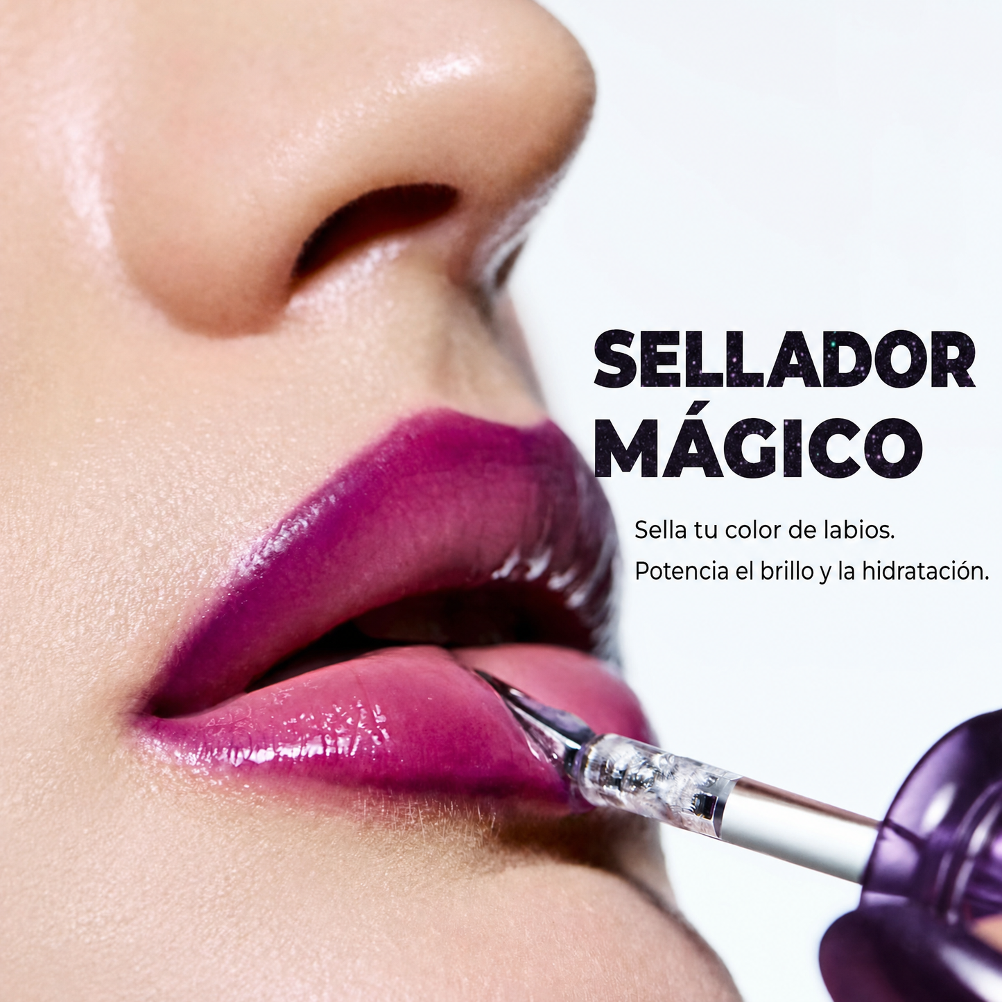 Fijador Mágico de Labios - Top Coat Anti-Transferencia con Brillo Cristalino 4ml