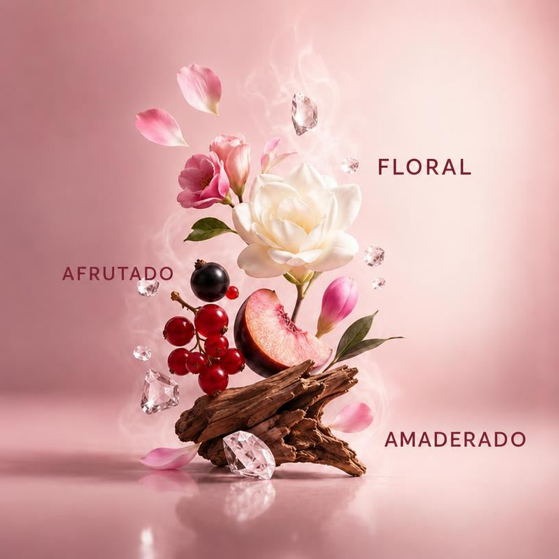 Senorita Woman Eau de Parfum Floral Frutal Romántico Peonía Granada Almizcle Mujer 100ml