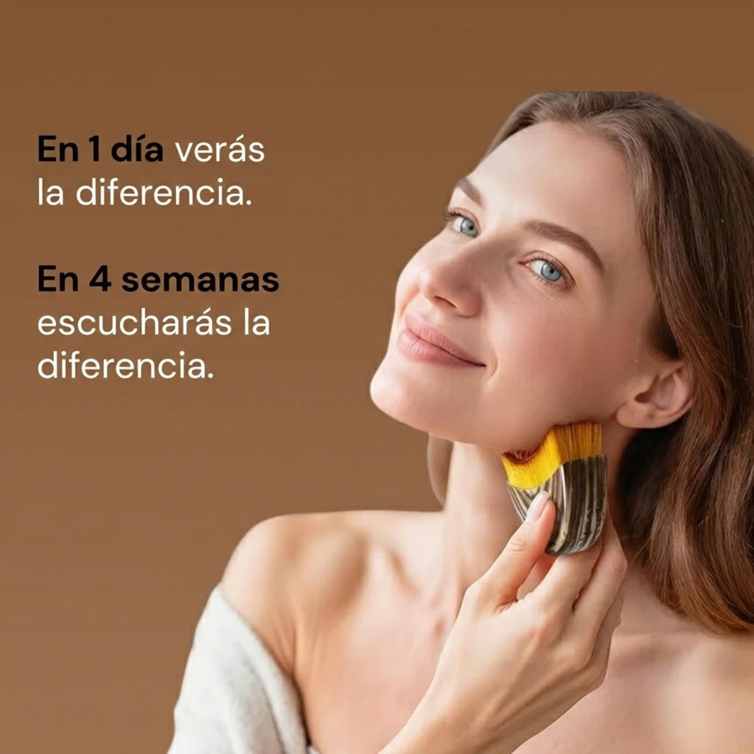 Cepillo Facial de Drenaje Linfático en Seco para Desinflamar, Esculpir Pómulos y Aliviar Tensión (Efecto Lifting en 90 Segundos)