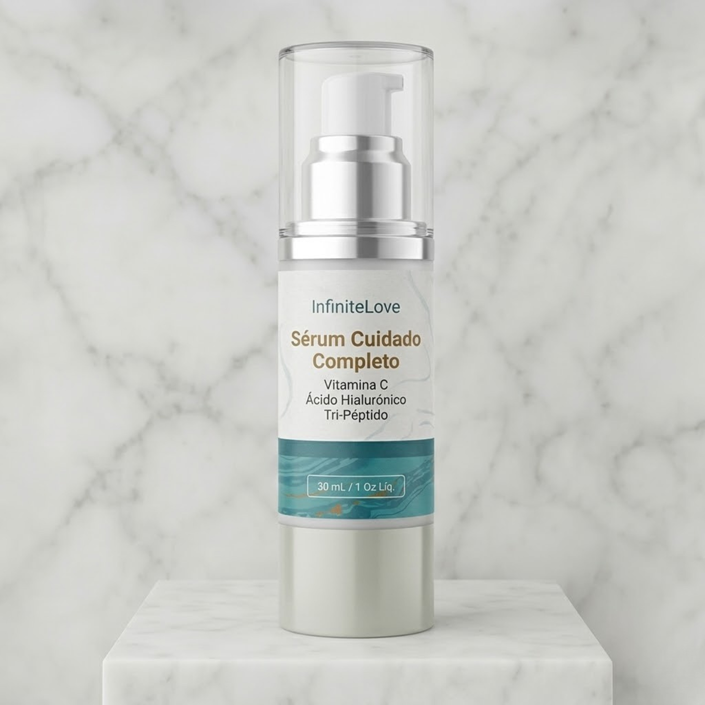 Suero Facial 4 en 1 con Vitamina C y Péptidos para Arrugas, Flacidez y Manchas
