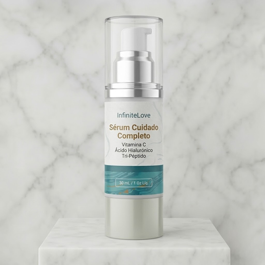 Suero Facial 4 en 1 con Vitamina C y Péptidos para Arrugas, Flacidez y Manchas