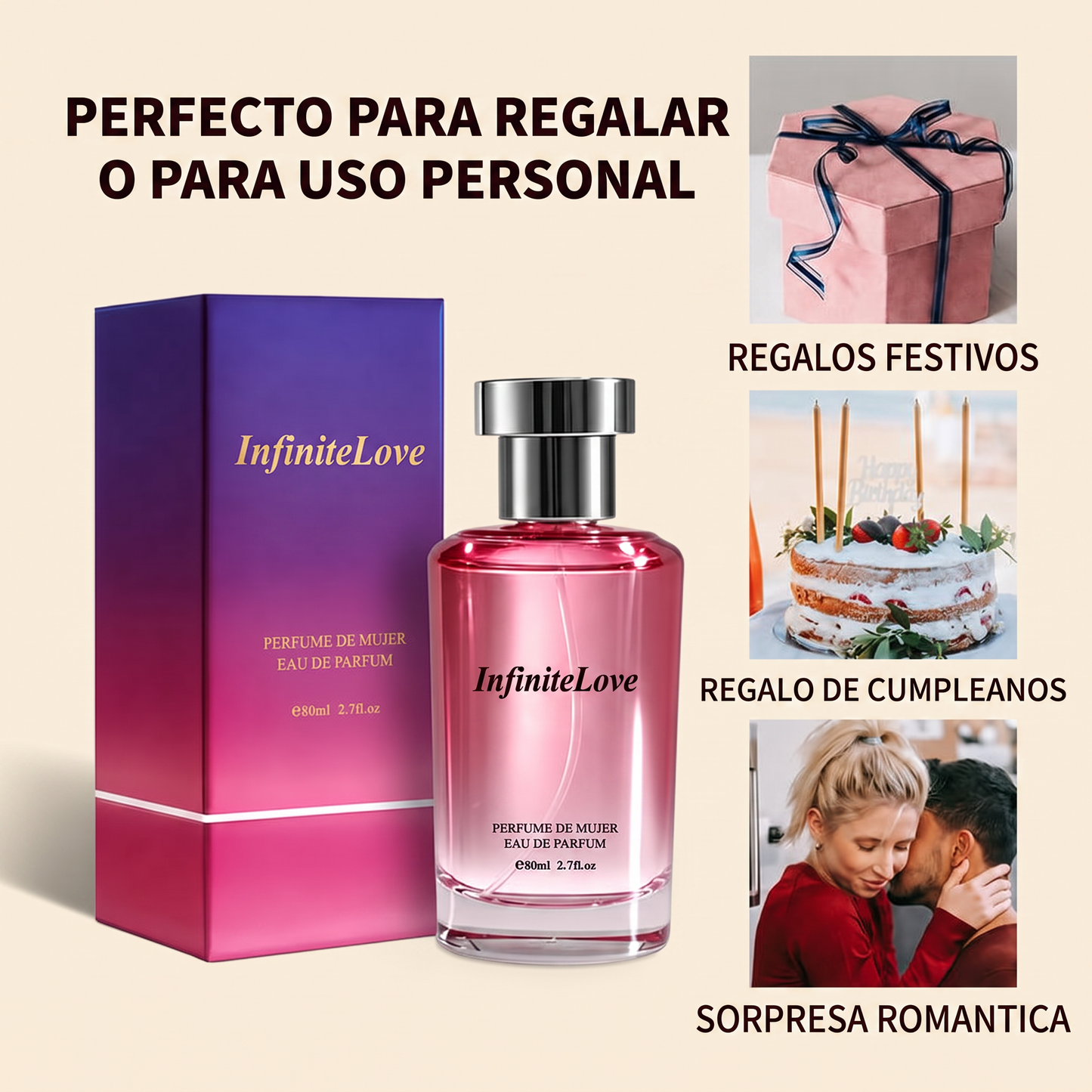 Perfume Oriental Floral para Mujer - Eau de Parfum 80ml