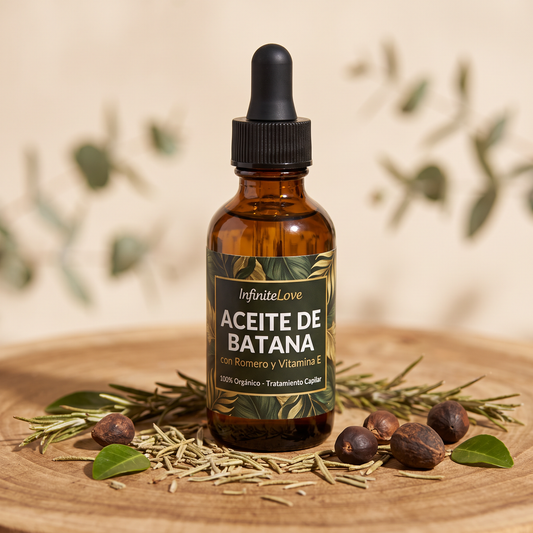 Aceite de Batana Orgánico con Romero y Vitamina E - Tratamiento Capilar 60ml