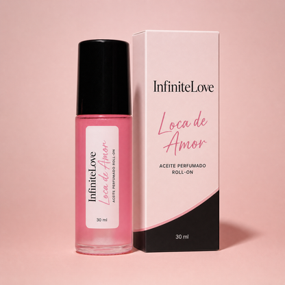 InfiniteLove Loca de Amor — Aceite Perfumado Roll-On Floral y Afrutado 30 ml