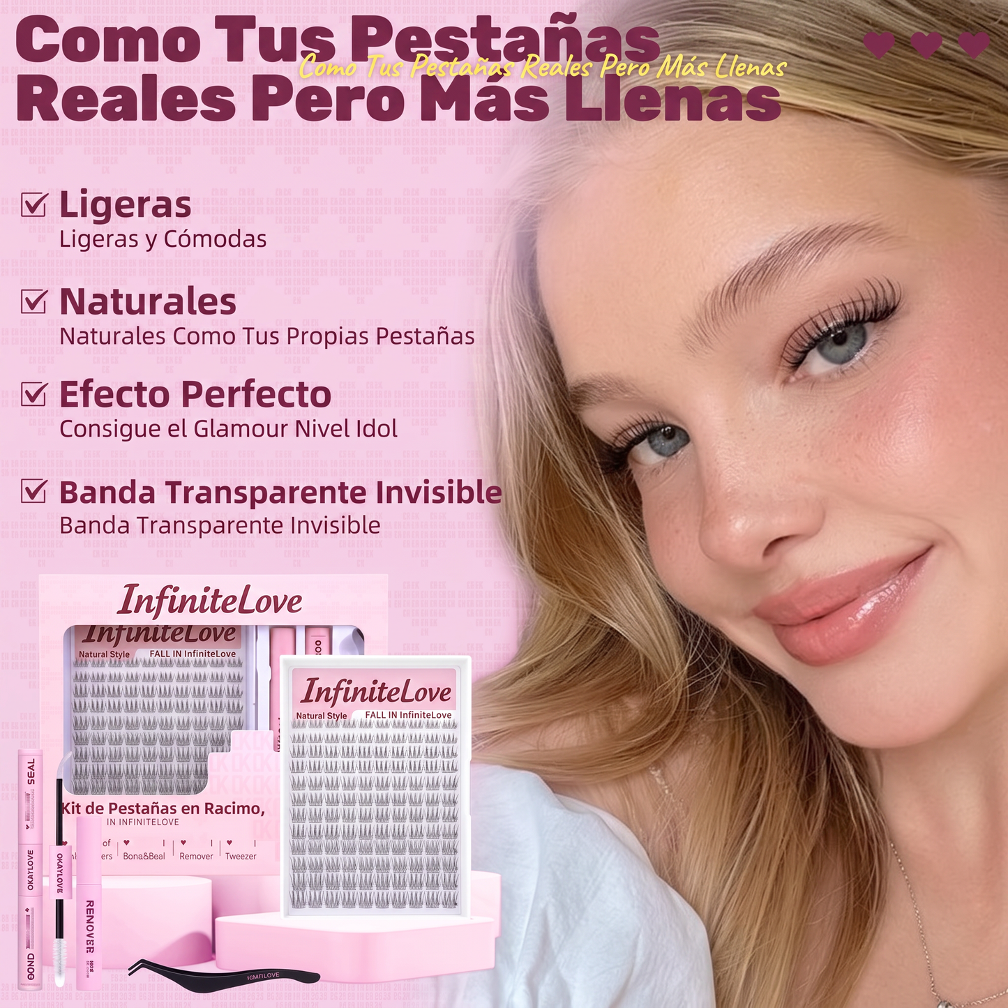Como Tus Pestañas Reales Pero Más Llenas - InfiniteLove