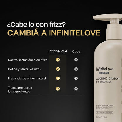 Acondicionador Sin Aclarado Hidratación y Definición Rizos Sin Siliconas 275ml
