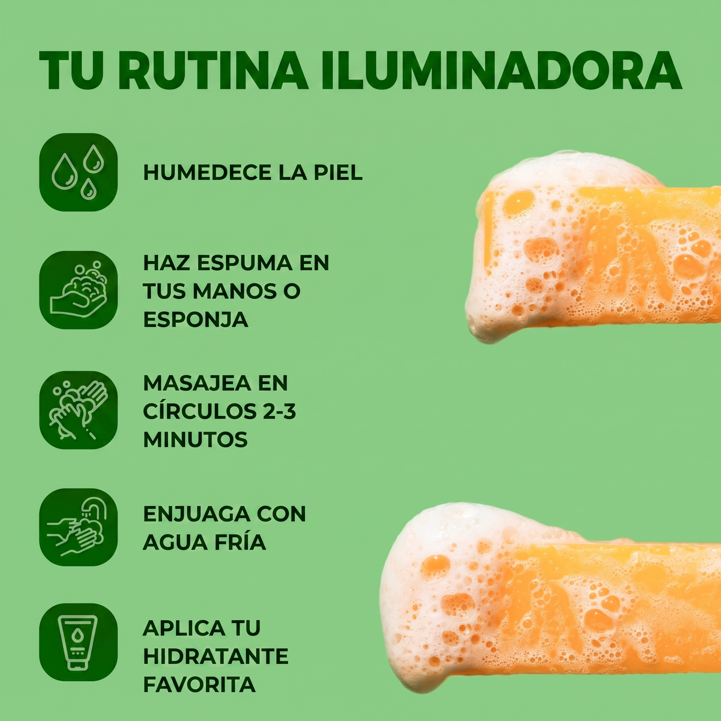 InfiniteGlow - Jabón Iluminador de Cúrcuma