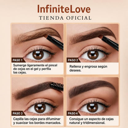 Crema Tinte de Cejas Tridimensional Resistente al Agua Larga Duracion Efecto Microblading 10ml