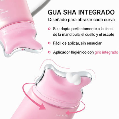 Crema Antiarrugas de Cuello PDRN Colágeno con Gua Sha — Reafirma Cuello y Escote 90 g