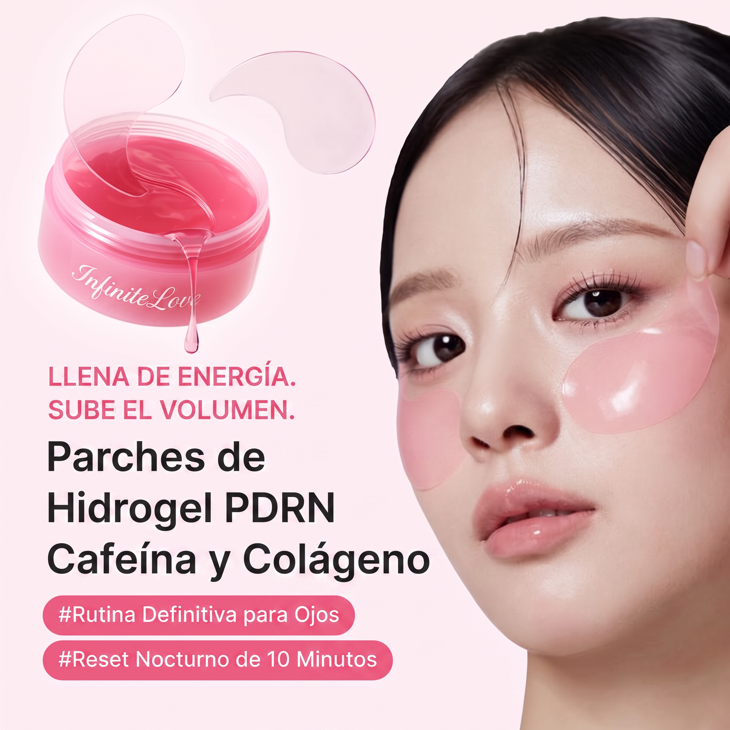 Hero Parches Hidrogel PDRN con Modelo