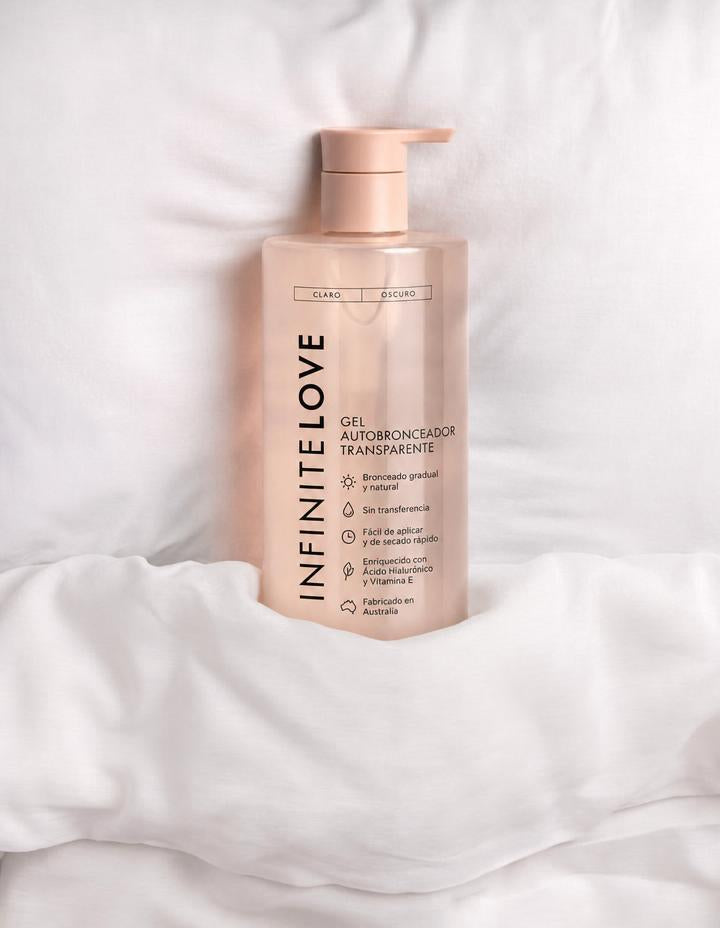 Gel Autobronceante Transparente — Cero Transferencia con Ácido Hialurónico 400ml