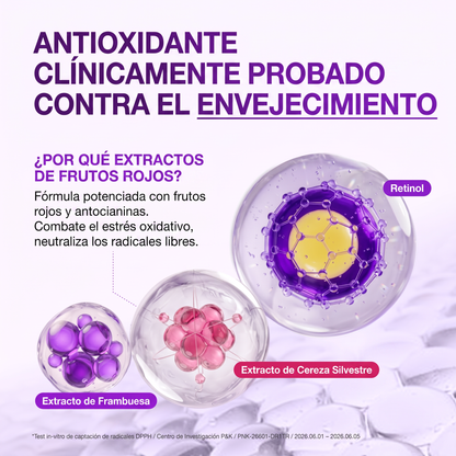 Antioxidante Clínicamente Probado Frutos Rojos