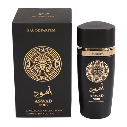 Aswad Noir Eau de Parfum Oriental Amaderado Especiado Ambar Vainilla Hombre 100ml