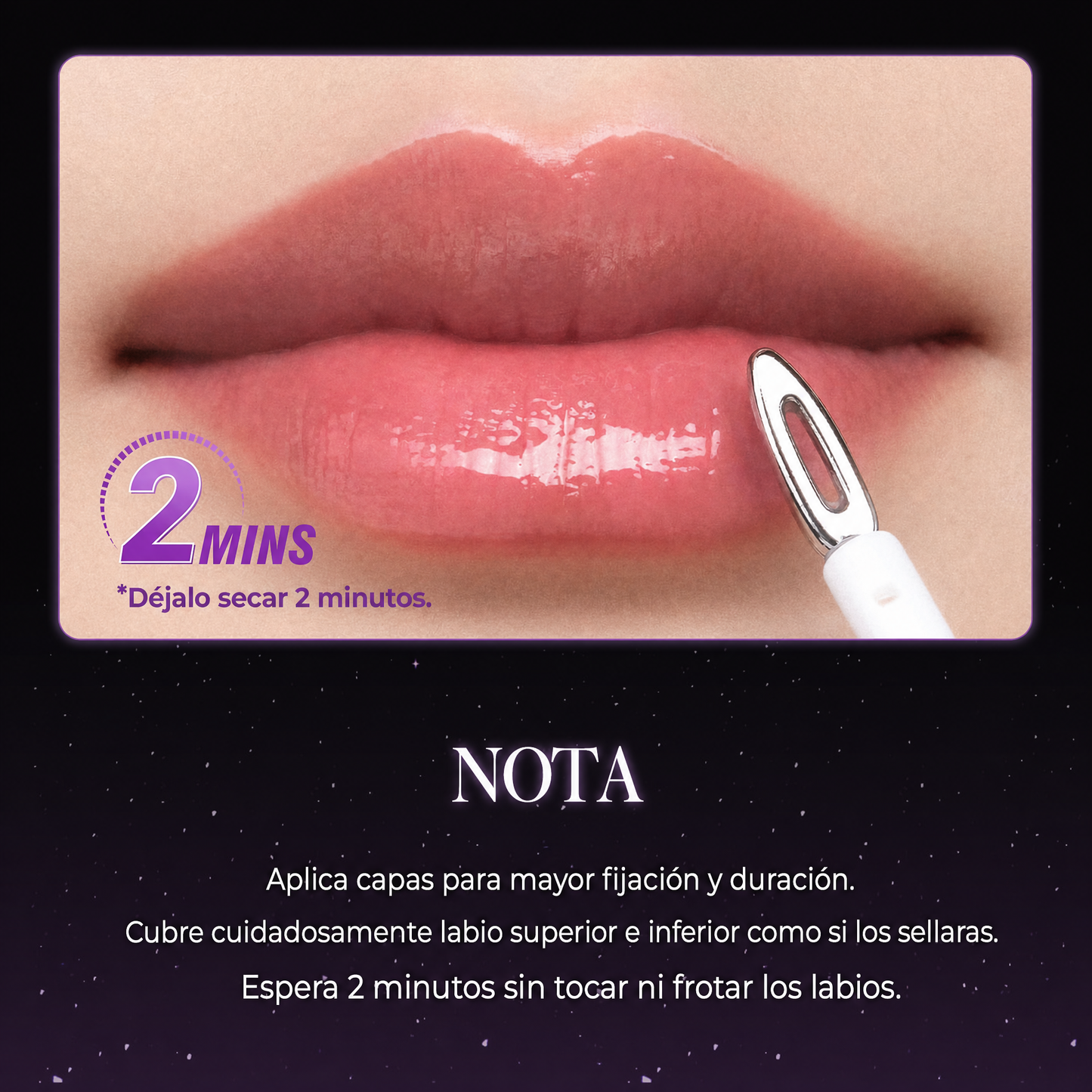 Fijador Mágico de Labios - Top Coat Anti-Transferencia con Brillo Cristalino 4ml