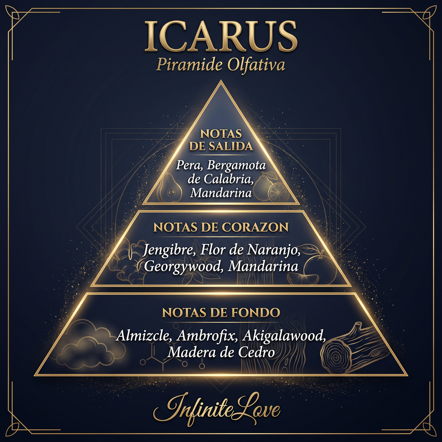 ICARUS Eau de Parfum Unisex - Fragancia Afrutada, Fresca y Almizclada 100ml