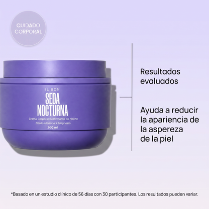 Seda Nocturna — Crema Corporal Reafirmante de Noche · 200 ml