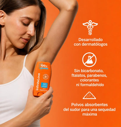 Desodorante Antitranspirante en Barra — Triple Acción 100 H 50 g