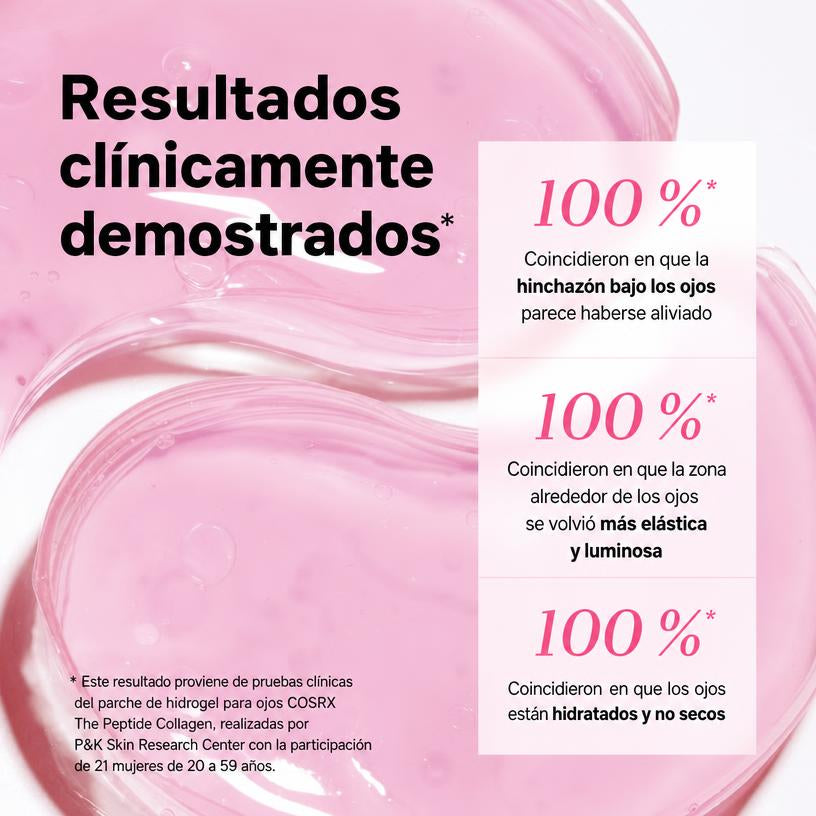 Parches de Hidrogel de Colágeno con Péptidos para Ojos — 60 uds