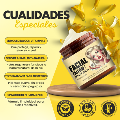 Bálsamo de Sebo de Res Para Reparación de Barrera y Piel Seca/Sensible