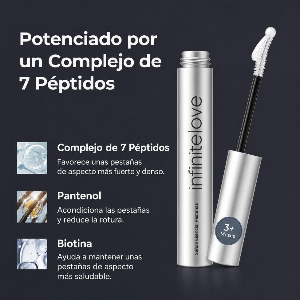 Sérum Esencial para Pestañas — 7 Péptidos y Biotina 15ml