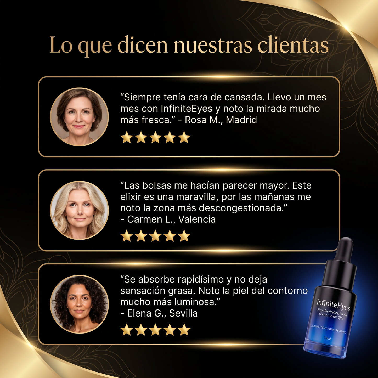 InfiniteEyes - Elixir Revitalizante de Contorno de Ojos