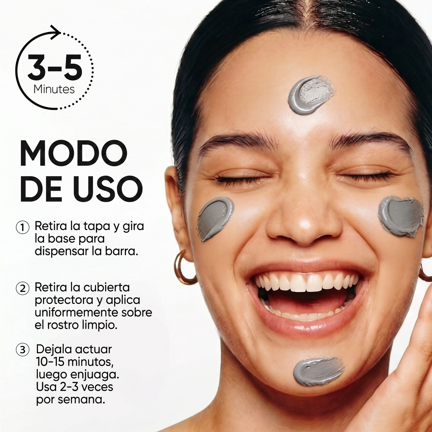 Mascarilla en Barra de Arcilla Volcánica para Puntos Negros