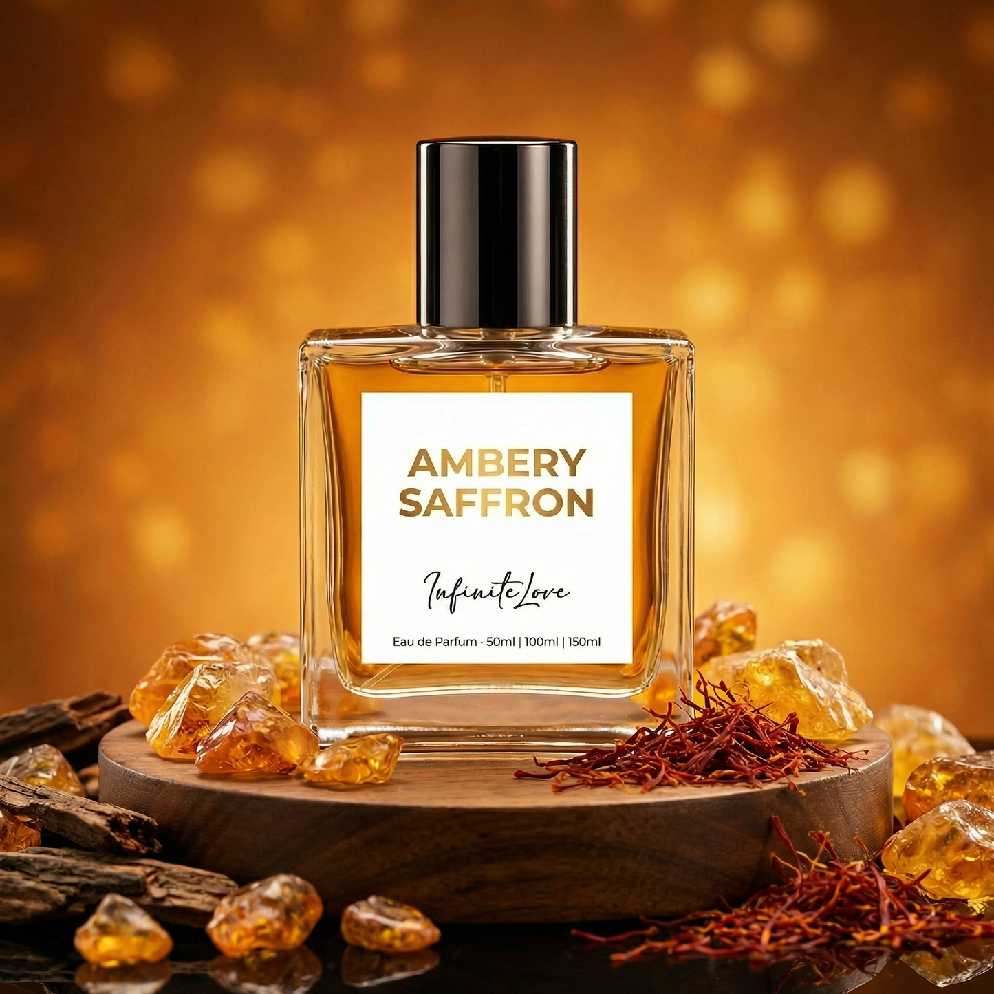 Perfume Ámbar Azafrán – Fragancia Intensa y Sofisticada