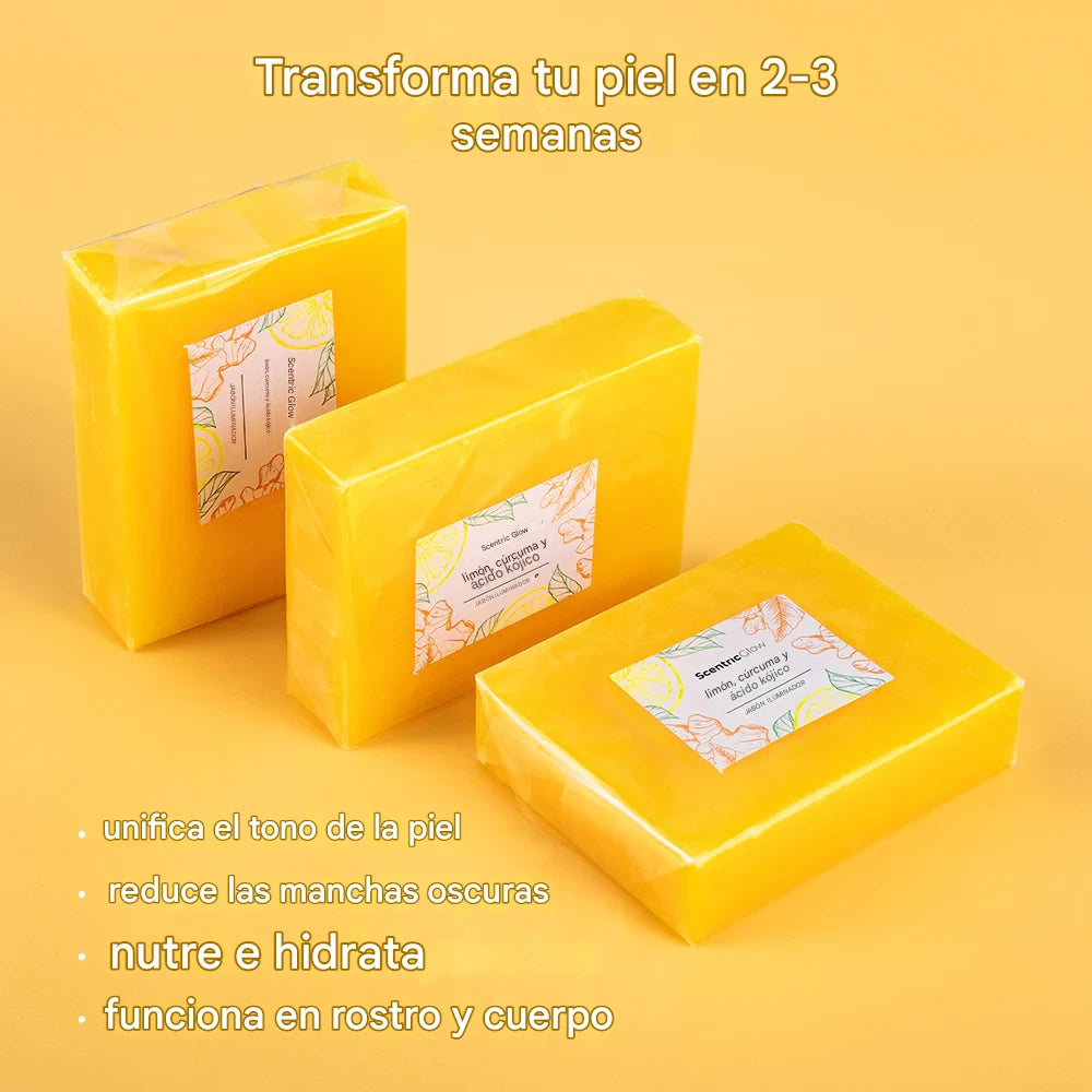 Barra de  jábon de Cúrcuma y Ácido Kójico