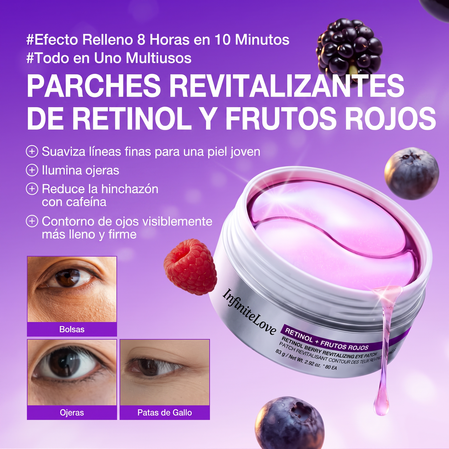 Parches Revitalizantes Retinol Frutos Rojos Hero