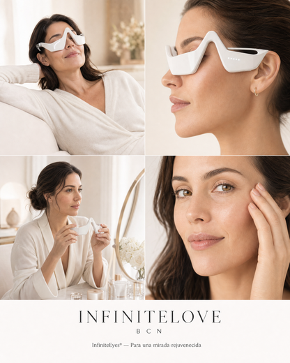 InfiniteEyes® — Terapia de Luz Roja + EMS para Eliminar Bolsas
