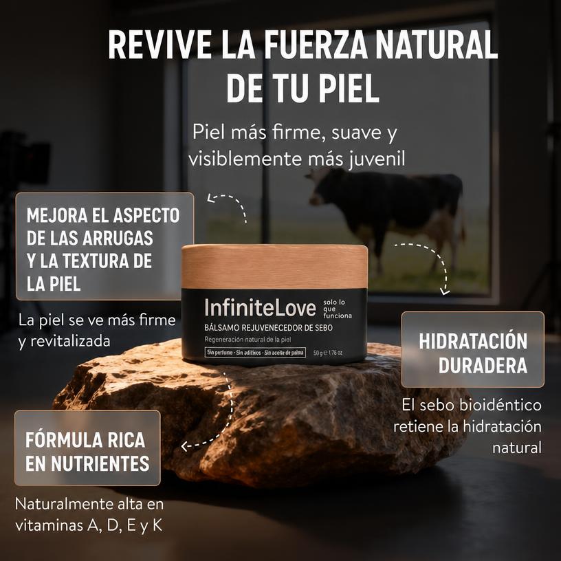 Bálsamo de Sebo Rejuvenecedor Antiedad Barrera Cutánea Hombres 50g