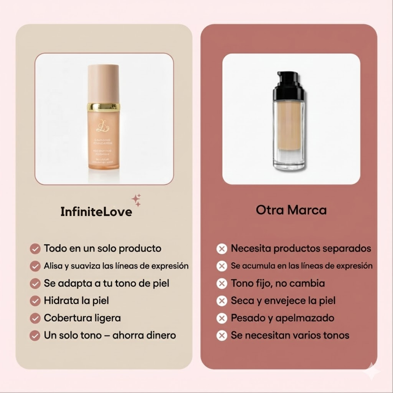 Base de Maquillaje Antiedad con SPF 50 – Se Adapta a tu Tono de Piel