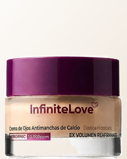 Tarro de 15 g de la crema de ojos con calcio de InfiniteLove
