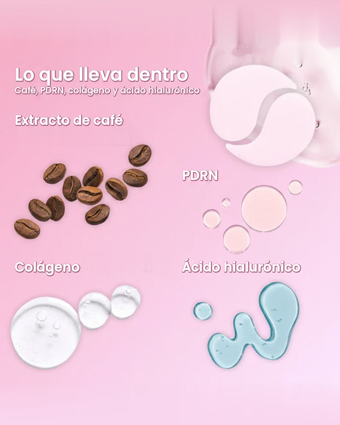 Lo que llevan: café, PDRN, colágeno y ácido hialurónico