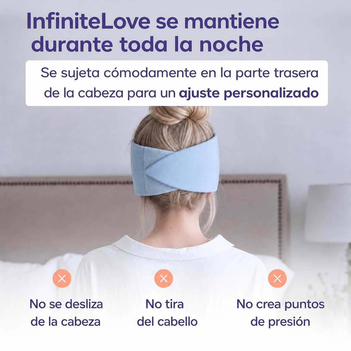 InfiniteLove Nube Nocturna — Antifaz Lastrado Reversible 180 g