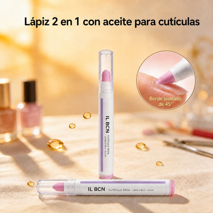 Cutícula Seda — Lápiz 2 en 1 para Cutículas · Pack de 2