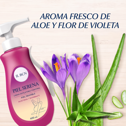 Piel Serena — Crema Depilatoria Corporal para Piel Sensible · 400 ml