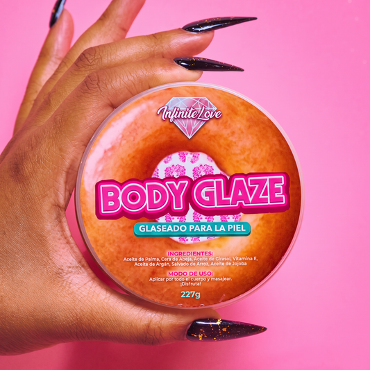 Body Glaze Manteca Corporal Hidratante Orgánica Anti-Edad Brillo Donut Glaseado Piel 227g