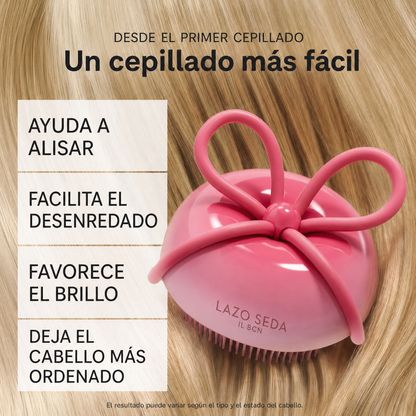 Lazo Seda — Cepillo Desenredante Portátil con Tapa Protectora