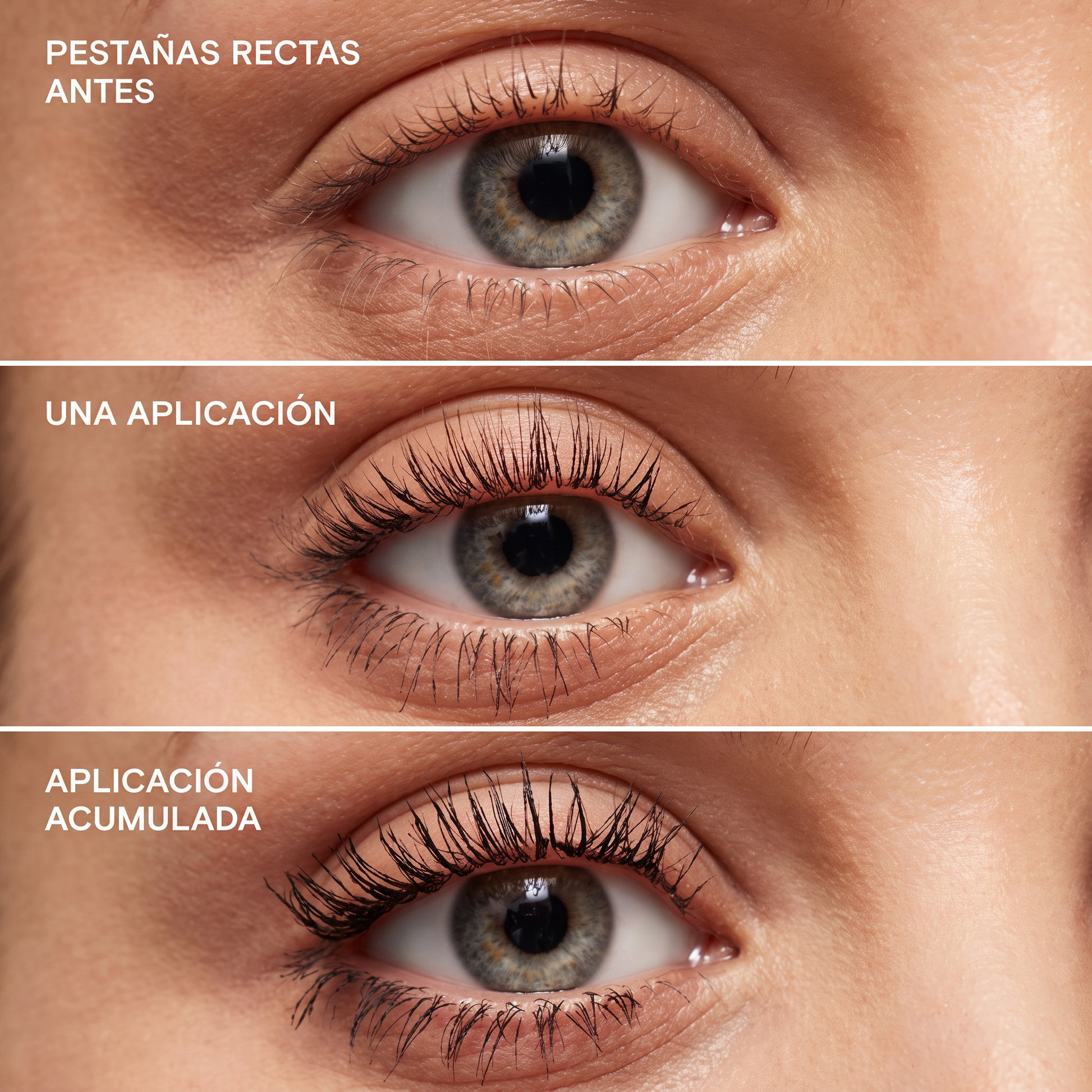 Pestañas Rectas Antes Después