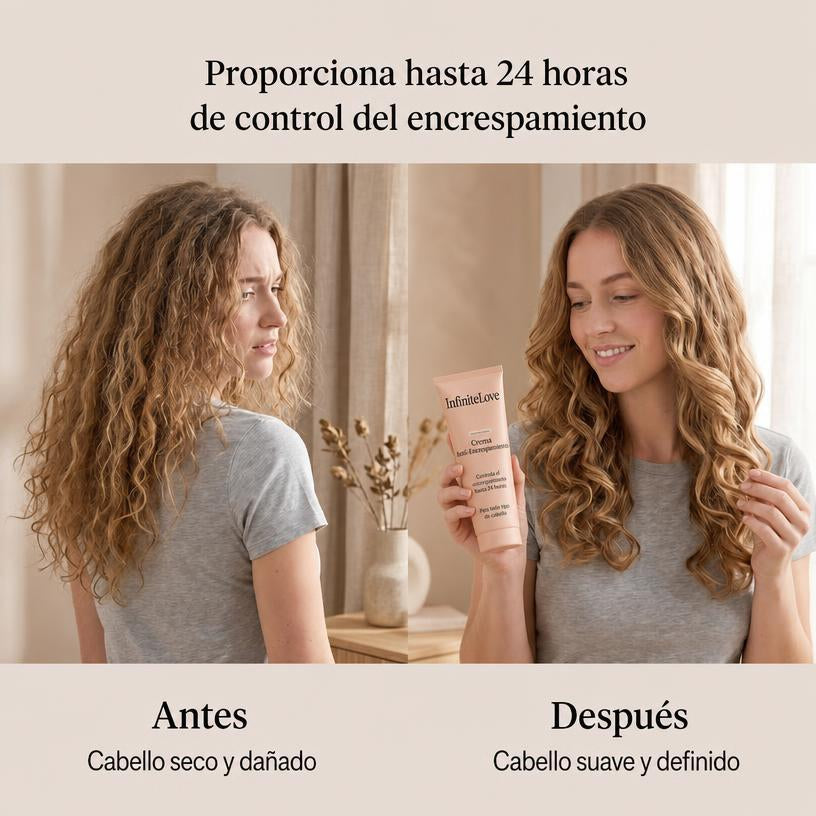 Crema Secado al Aire Alisante — Aceite de Ricino y Coco Anti-Frizz 148ml