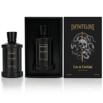 Eco de Eternidad Perfume de Lujo Unisex 3.4 oz 100 ml Larga Duración 8+ Horas con Notas de Ron, Café, Vetiver y Sándalo