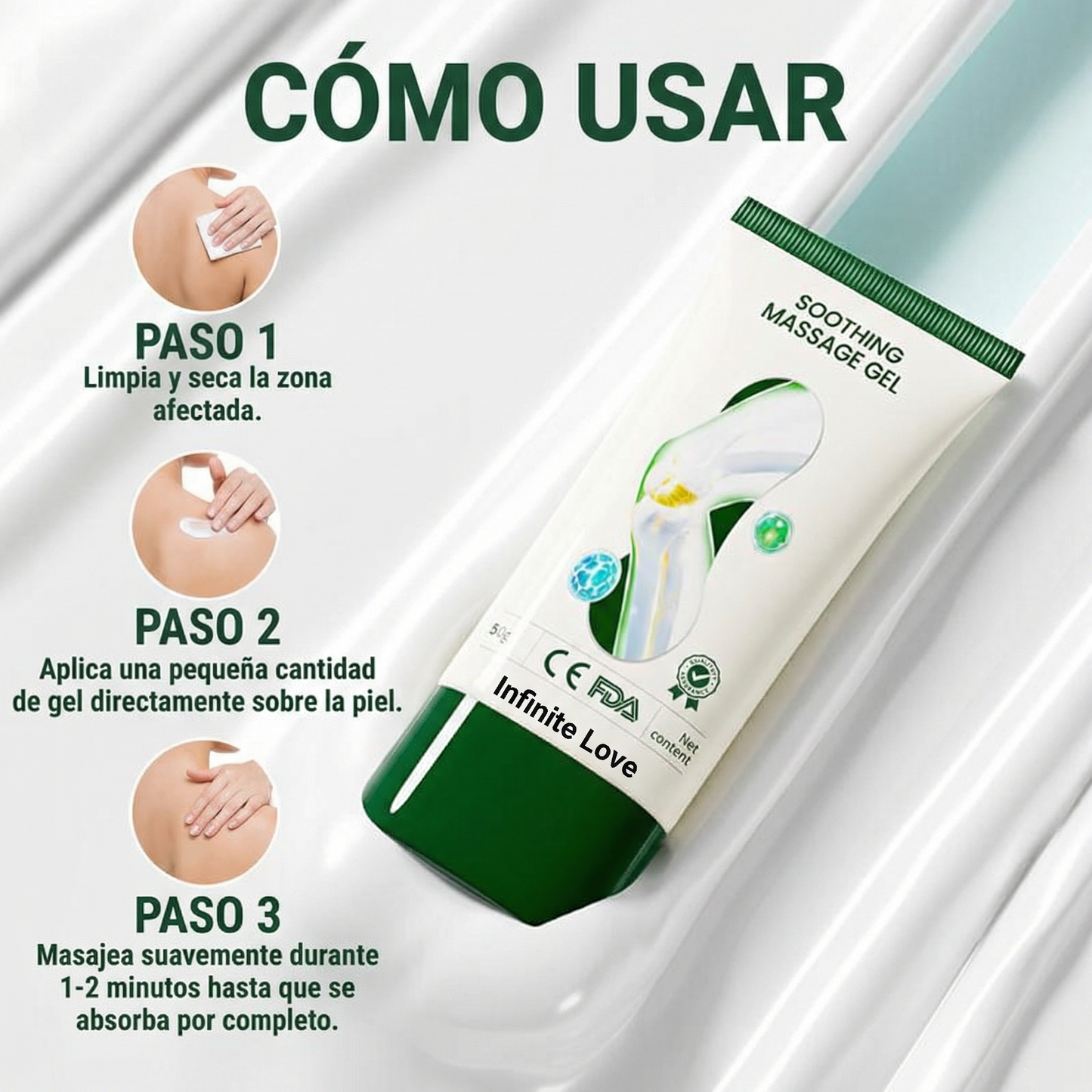 Gel Calmante para Articulaciones 'Dr. Harry 01' con Extracto de Árnica (7%) y Aceite de Cúrcuma