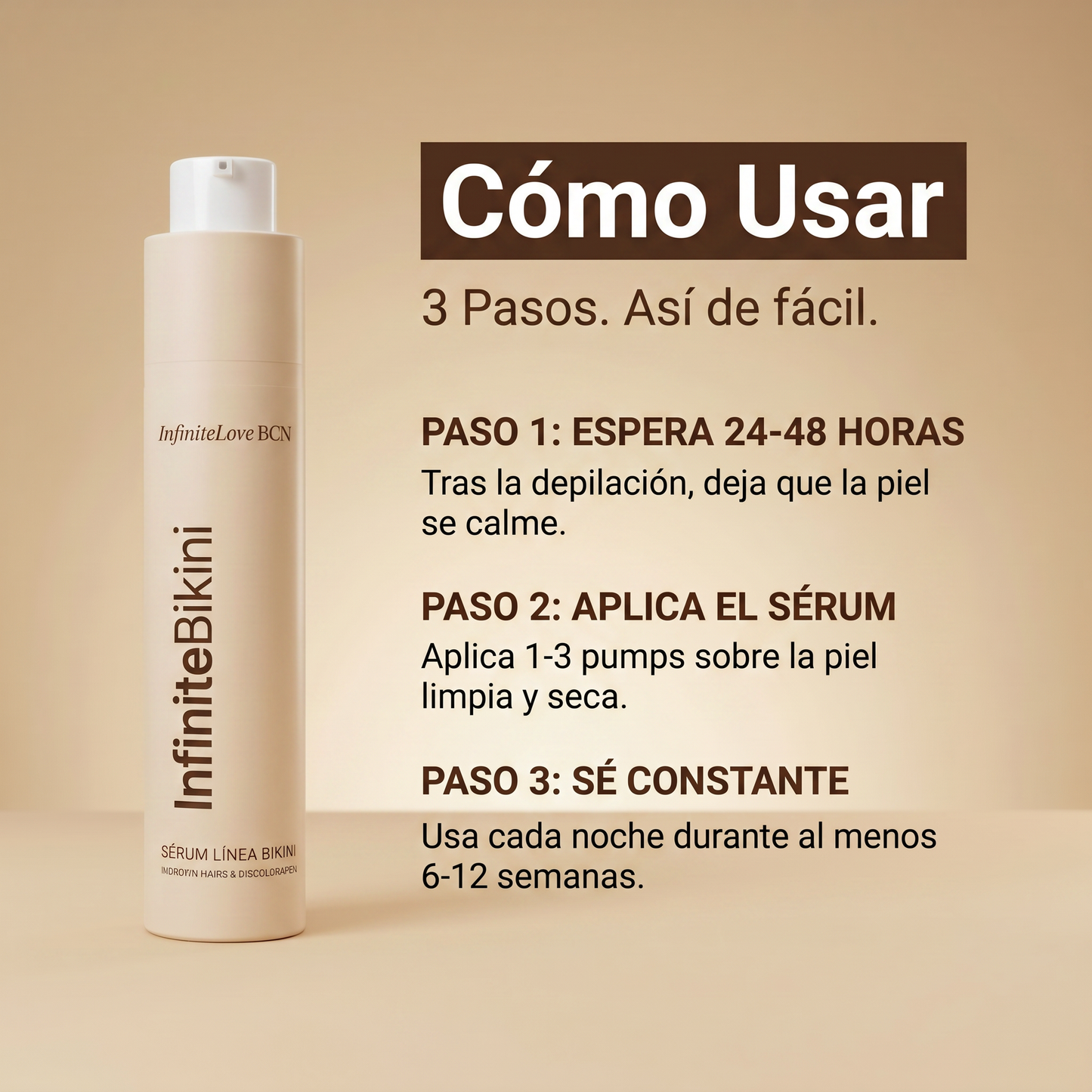 InfiniteBikini - Sérum 3 en 1 Línea Bikini