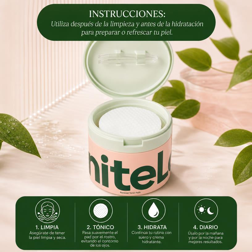 Discos de Tónico Renovador · 8 Activos Coreanos