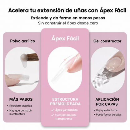 Ápex Fácil — Tips Premoldeados para Uñas · 96 unidades · 16 tallas