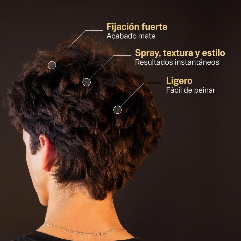Polvo Texturizante Cabello Volumen Instantáneo Fijación Fuerte 5 Ingredientes Naturales 2.5g