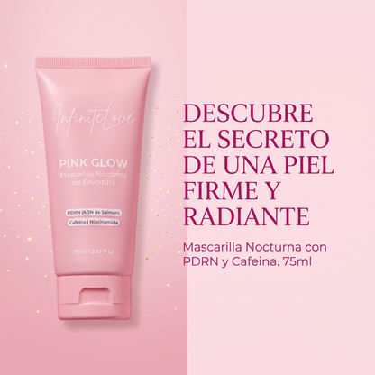 Pink Glow - Mascarilla Nocturna de Envoltura con PDRN y Cafeína 75ml