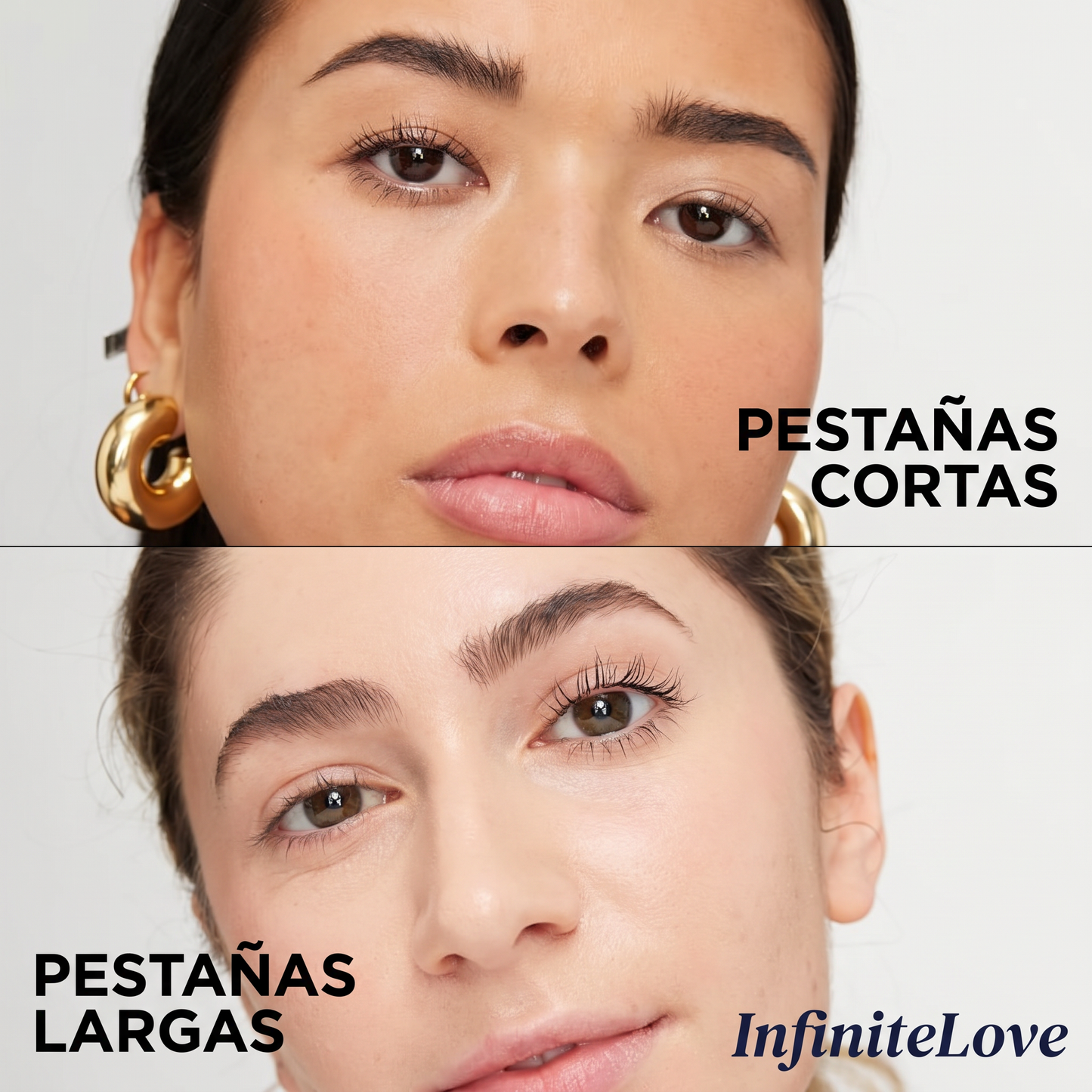 Antes y Después - Pestañas Cortas vs Largas